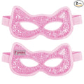 Cooling & Heating Eye Mask - Hot/Cold Use for Puffy Eyes, Headaches, Migraines, Sinus & Dark Circles (2 Packs Pink)
