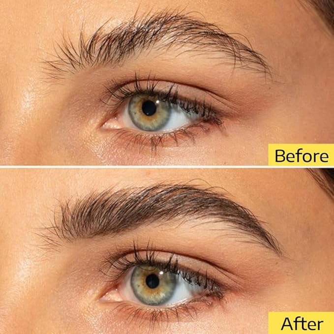 Eyebrow Sculpt Gel, Long-Lasting Brows Styling Clear-Drying & Waterproof Brow Gel Creates Laminated Brows, Comb & Brush Duo Brows