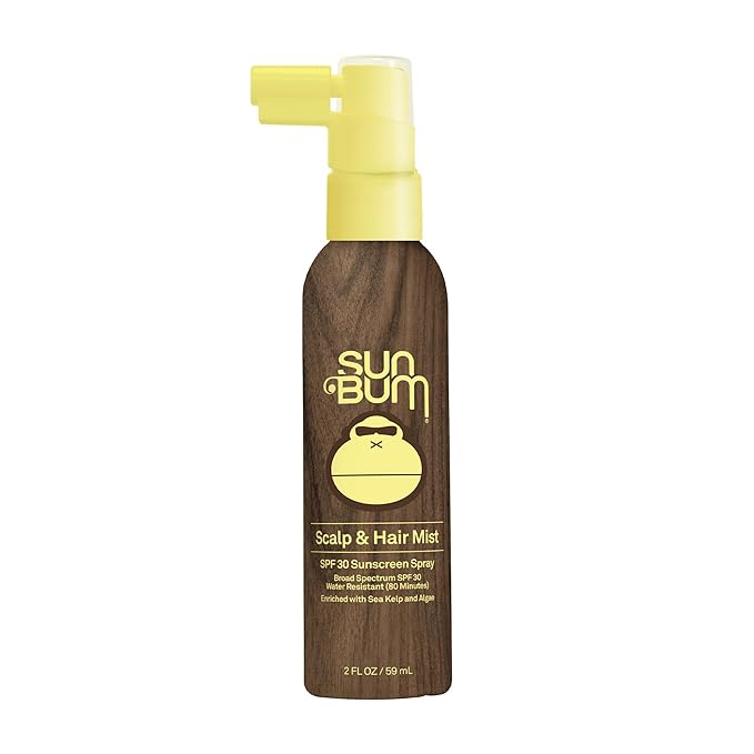 Sun Bum Original SPF 30 Sunscreen Scalp and Hair Mist 2 OZ Blonde Formula Hair Lightener 4 oz Spray Bottle Blonde Hair Types Bundle