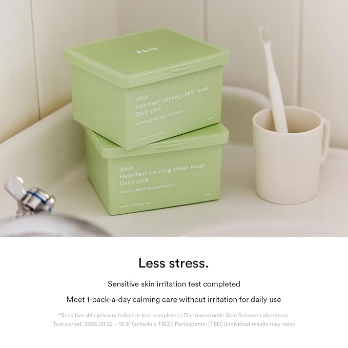 Abib Heartleaf Sheet Mask Daily Pick (30 Sheets)