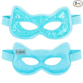 Cooling & Heating Eye Mask - Hot/Cold Use for Puffy Eyes, Headaches, Migraines, Sinus & Dark Circles (2 Packs Blue)