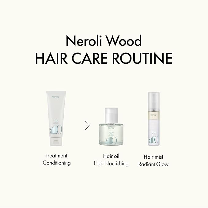 ANILLO Neroli Glow Hair Essence with Bitter Orange Flower Oil & Complex for Soft Shine, Floral Citrus Scent, Paraben-Free (50ml / 1.69 fl. Oz)
