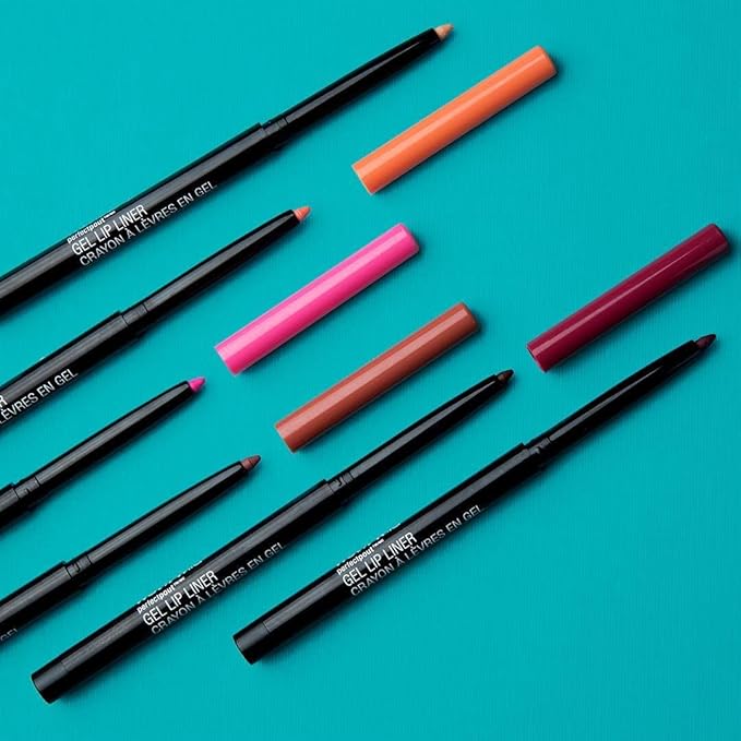 wet n wild Lip Liner Perfect Pout Matte Retractable Gel Lip Liner Pencil, Red Gone Burgundy (Pack of 3)