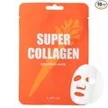LAPCOS Super Collagen Sheet Mask – Hydrating Face Masks w/Peptide Complex, Vegan Collagen, Niacinamide & Hyaluronic Acid – Revitalizing & Firming Korean Skincare Paraben-Free, Cruelty-Free (10 Pack)