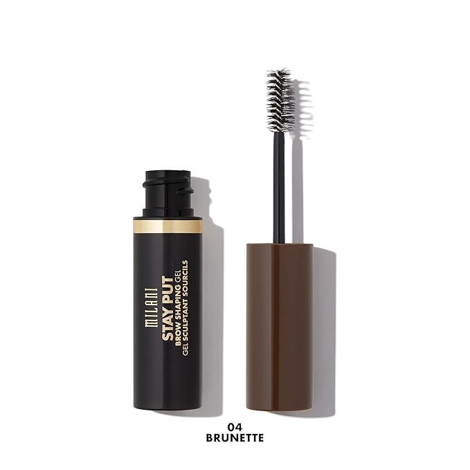 Milani Stay Put Brow Shaping Gel - Brunette (0.24 Fl. Oz.) Cruelty-Free Long-Lasting Eyebrow Gel that Fills and Shapes Brows
