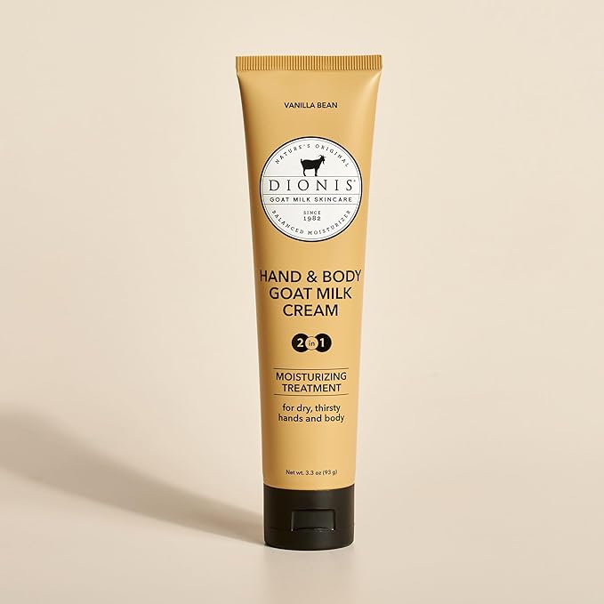 Dionis Goat Milk Hand & Body Cream Vanilla Bean 3.3oz (Pack of 1)