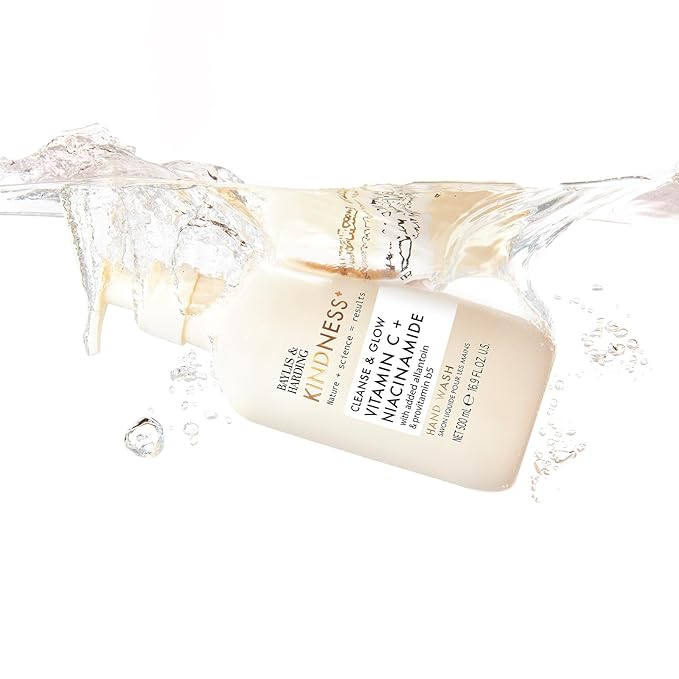 Baylis & Harding Kindness + Vitamin C & Niacinamide, Orange & Mango Fragrance, 16.9 fl. oz Cleanse & Glow Hand Soap (Pack of 3) - Biodegradable Formula - Vegan Friendly