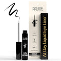 Nourish Mantra All-Day Liquid Eyeliner Waterproof 3ml | Formulated with Argan Oil, Vitamin E | Intense Pigmentation | Smudge Proof | Waterproof Eyeliner| Long Lasting | Black Eyeliner Liquid