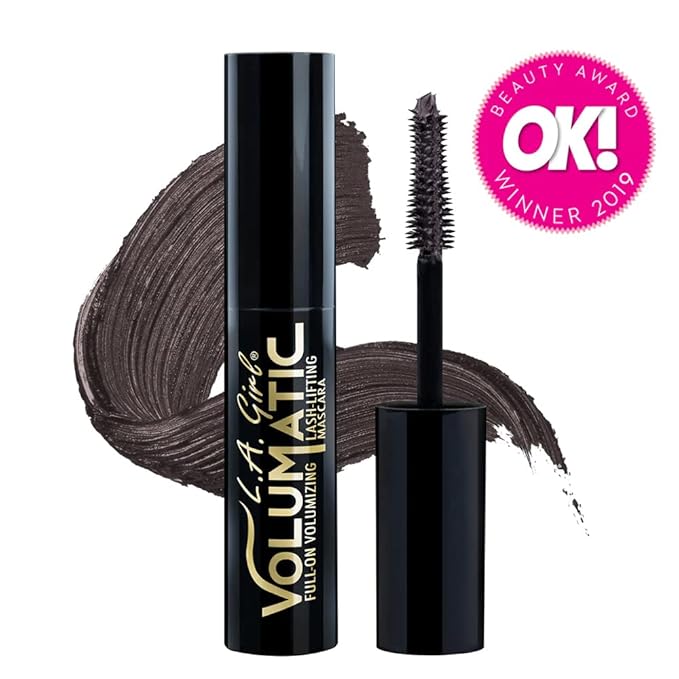 L.A. Girl Volumatic Mascara, Black Brown GMS652 (Pack of 2)