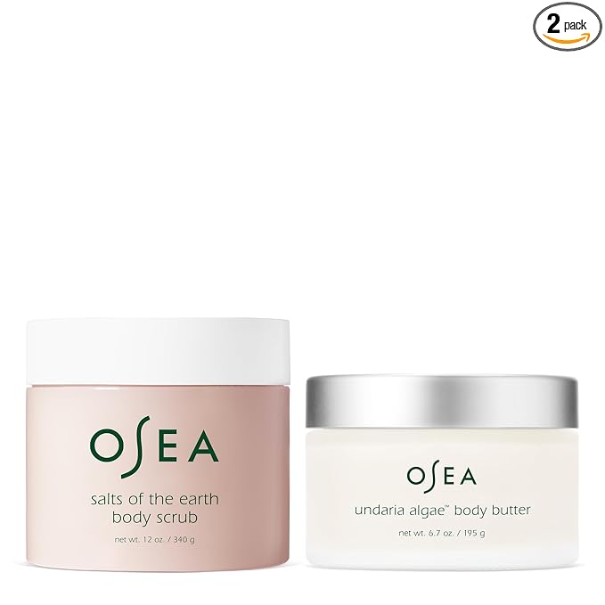 OSEA Mega Glow Duo - Salts of the Earth Body Scrub & Undaria Algae™ Body Butter