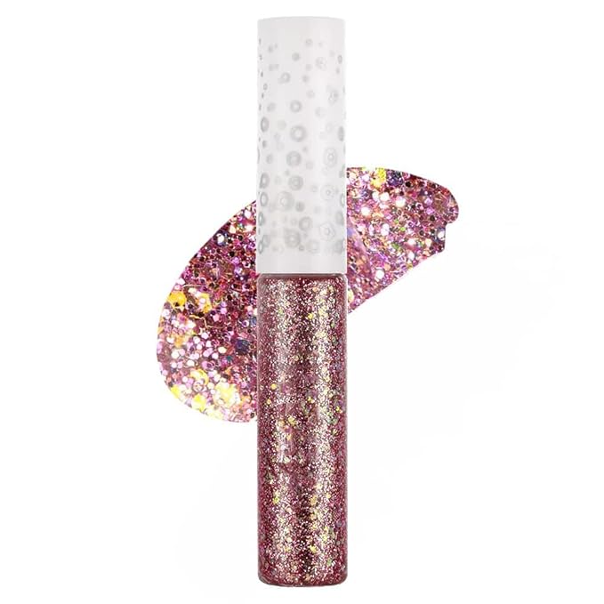 Liquid Glitter Eyeshadow & Eyeliner - Metallic Glitter Shimmer Eye Looks - Waterproof, Long Lasting & Quick-Drying - Sparkling Eye Shadow Makeup - Euphoria Makeup 10