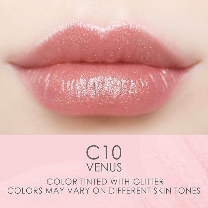 CATKIN Lip Balm Color Tinted Shimmer Lipstick Ultra Hydrating Lip Moistrurizer Lip Care with Vitamin E Nourishing For Cracked & Dry Lips 0.12 oz 2pcs (C10+C12)
