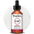 TruSkin Caffeine Face & Eye Serum - Energizing 5% Caffeine Serum with EGCG Niacinamide Matcha and Ginseng - Improve Look of Under Eye Dark Circles and Puffiness, 1 fl oz