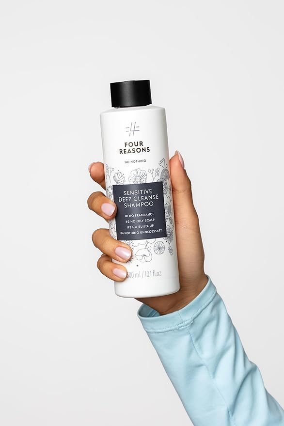 No nothing Deep Cleanse Shampoo - Fragrance Free Clarifying Shampoo for Build Up Removal & Sensitive Oily Scalp - Hypoallergenic, Unscented, Silicone-Free, Vegan - Gentle Detox Shampoo - 10.1 fl oz