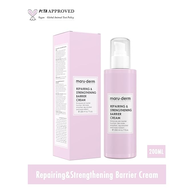 Maruderm Repairing & Strengthening Barrier Cream with 5% Panthenol & 2% Ceramide NP | Niacinamide, Bifida Ferment & Squalane | 6.7 fl. oz. (200 ML)
