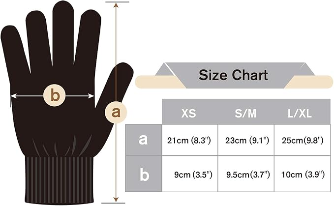 Evridwear Unisex Moisturizing Cotton Gloves with Touchscreen Fingertips for Eczema Beauty Cosmetic Dry Hands Sensitive Irritated Skin Therapy Overnight Bedtime, 6 Pairs, Lightweight-Beige, L/XL