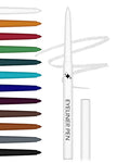 Glitter White Eyeliner Pencil, Glitter Gel Eyeliner Pencils, Waterproof Smudge Proof Long-Lasting Metallic Waterline Eye Liner, Precision Retractable Shine Pen for Mature Women Girls Eye Makeup-01