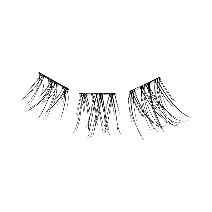 Falscara Essentials Kit, False Eyelashes, Lash Clusters, Ultra Natural, 8mm-12mm, Includes 36 Clusters, Applicator, Adhesive and Sealer, Contact Lens Friendly, Easy to Apply, Reusable