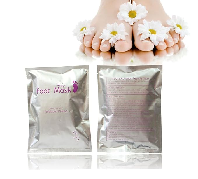 AICHUN BEAUTY Foot Peel Mask 2 Pack, Peeling Away Calluses and Dead Skin cells, Make Your Feet Baby Soft, Exfoliating Foot Mask, Repair Rough Heels, Get Silky Soft Feet (2 PAIR in 1 PACK)