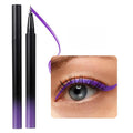 SAUBZEAN Metallic Liquid Eyeliner, Waterproof & Smudge-Proof Shimmer Eye Liner with Precision Brush, Long-Lasting Bold Color, Quick-Dry & Easy Removal, for Winged Makeup, Purple