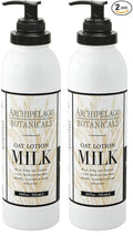 Archipelago Botanicals Oat Milk Lotion, Nurturing and Soothing Daily Moisturizer for Dry or Sensitive Skin, Hydrating Body Lotion, Paraben-Free, Phthalate-Free, 18 oz (Pack of 2)