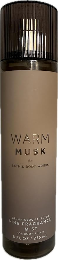 Bath & Body Works Warm Musk Fine Fragrance Mist 8 Ounces