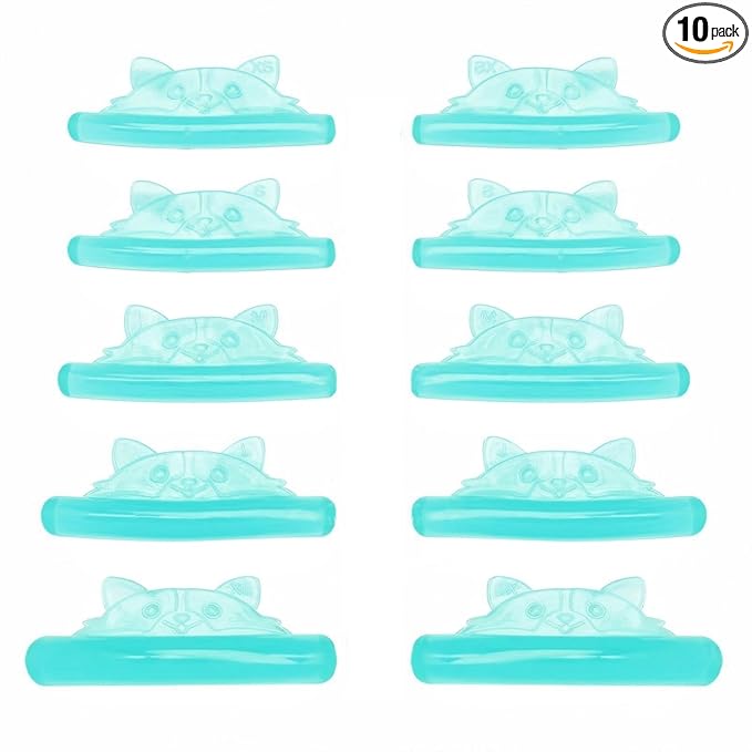 Lash Lift Pads Eyelash Perm Shield C Curl 5 Size Lash Lift Lamination Pad, Rapid 5 Minute Eyelash Lifting Shields Make Eyes Voluminous Flexible C curl Pads Extreme Perm Rod 100 Applications（Green）