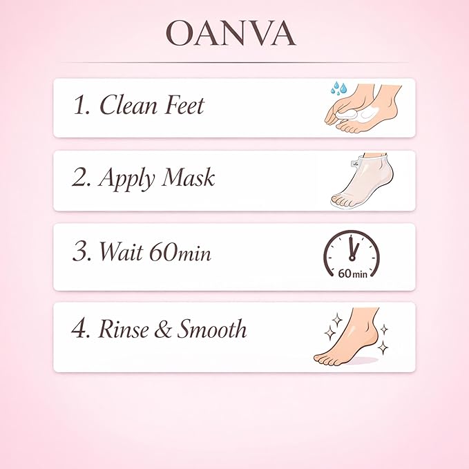 Foot Peel Mask for Exfoliating and Removing Dead Skin with Coconut Oil and Avocado Oil