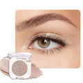 WanTuoluo Nude Glitter Eyeshadow Palette for Women, Single Monochrome Eye Shadow Makeup, Shiny Pressed Powder, Blendable Natural sombras para ojos, Holographic,Vegan,Travel -10