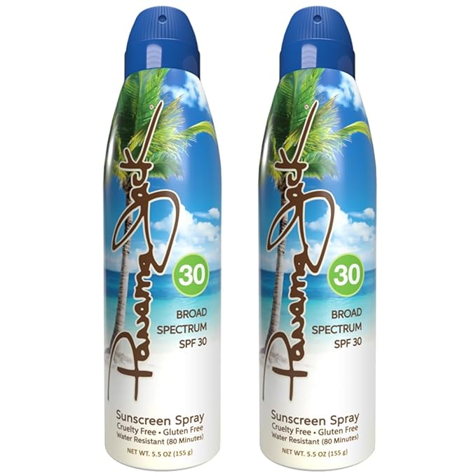 Continuous Spray Sunscreen - SPF 30, Broad Spectrum UVA/UVB Protection, PABA, Paraben, Gluten & Cruelty Free, Water Resistant (80 Minutes), 5.5 OZ