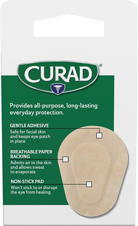 Curad Eye Patch, Non-Woven (Paper), 2 1/4 Inches X 3 1/8, Inches, 20 Count