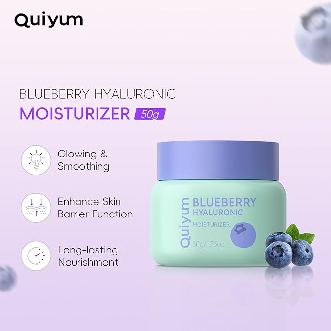 QUIYUM 6PCS Skincare - Skin Care Sets with Watermelon Cleanser, Plum Serum, Blueberry Moisturizer, Milk Honey Peel-Off Mask, Hand Wax, Foot Wax, Hydrating Cleansing Repairing, Ideal Gifts Sets