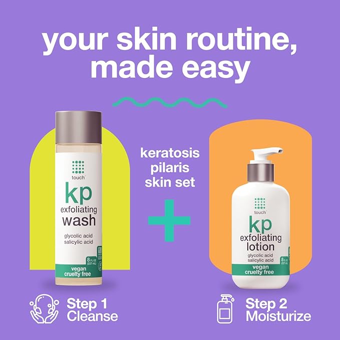 TOUCH KP Care Routine Set – Exfoliating Body Wash & Glycolic Lotion