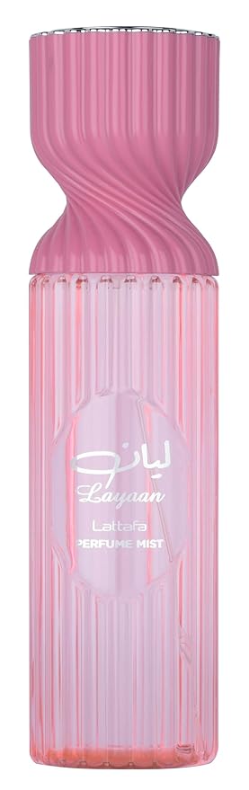 Lattafa Layaan Perfume Mist 250ml – Floral Body Spray with Delicate Rose Petals, Soft Musk & Fresh Accords for a Light, Romantic, Everyday Scent