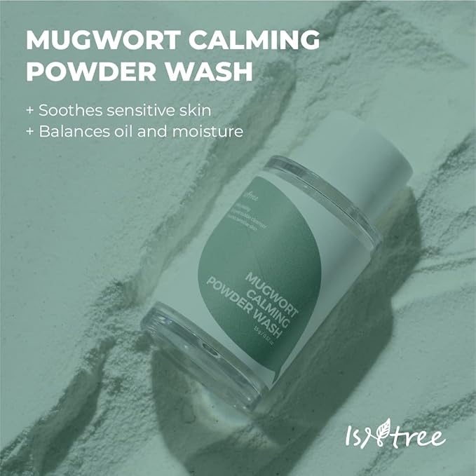 IsNtree Mugwort powder wash 15g | Mild peeling | Enzyme bubble cleanser | Soothes sensitive skin