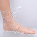 200 Pcs Plastic Foot Covers for Feet Plasti Socks for Moisturizing Feet Moisturizer Socks Pedicure Spa Wax Cracked Heel Care Shoe Trials Mask With Stickers Supplies Extra Large Size