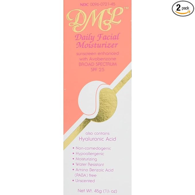 DML Facial Moisturizer SPF 25 1.50 oz (Pack of 2)