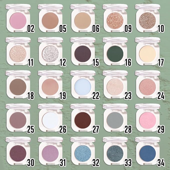 Forest Green Matte Eyeshadow, Military Green Gray Color Single Eyeshadow Palette Makeup, Neutral Powde Eye Shadow for Mature Skin, Pigmented Waterproof, Vegan & Cruelty-Free, Sombras para Ojos
