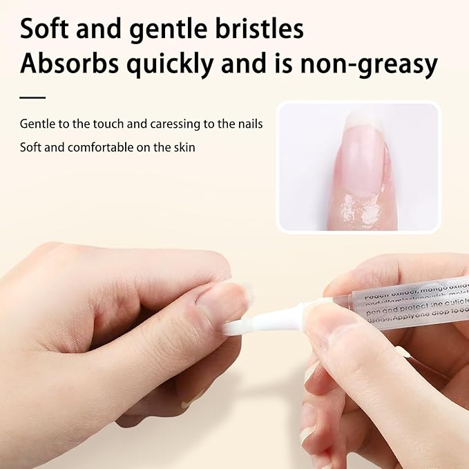 Nail Cuticle Oils Nutrition Oil Pen Nourishment Pens 2Pcs Jasmine Smell Cuticle Revitalizer for Agnail Nourish Skin Nail Care
