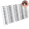 Azenlo False Eyelashes 48 Pairs Faux Mink Lashes 14mm Wispy Lashes 3D Fluffy Cat Eye Lashes Pack Bulk Wholesale Strip Lashes(style 48-041)