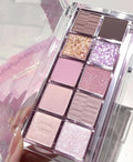 Go Ho 10 Colors Eyeshadow Palette,Matte&Glitter Eyeshadow Makeup,Long Lasting Blendable Shades,Naturing-Looking,Waterproof Cool Eye Shadow Palette,14 Midsummer Dream