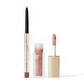 Jouer Café Lip Kit | Long-Wear Crème Lip Liner in Café (matte neutral brown) & Tinted Lip Oil in Chantilly (shimmering milky nude) | $47 Value