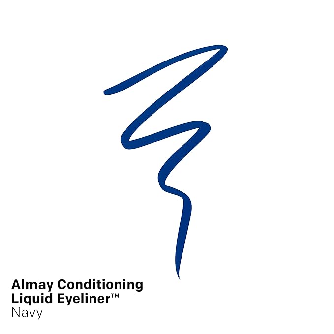Almay Conditioning Liquid Eyeliner, Longwearing, Waterproof, Hydrating, 30 Navy, 0.03 fl oz. (Pack of 2)
