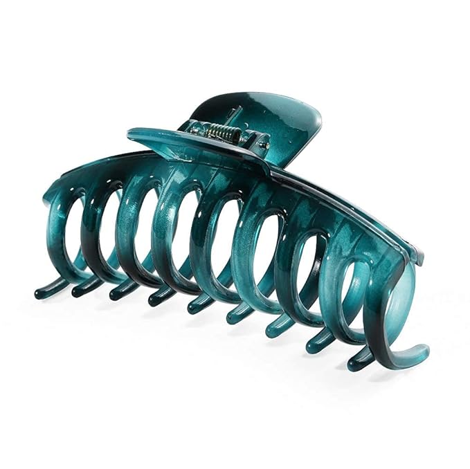 Large Size Hair Claw Clips For Thick Hair, Premium Clips Strong Holding Power Claw 4.3Inch Delicate Hair Grip for Women and Girls (Type F)
