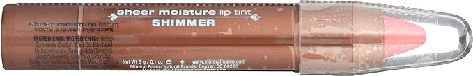 Mineral Fusion Sheer Moisture Lip Tint, Shimmer, 0.1 Ounce (Packaging May Vary)