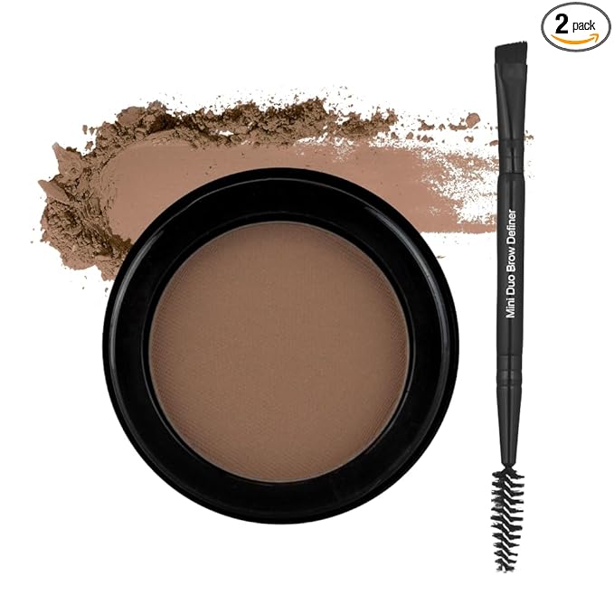 Billion Dollar Brows Eyebrow Powder, Light Brown - Velvet Smooth Pressed Brow Filler - Buildable Water-Resistant Formula for Full Fluffy Brows - Vegan & Cruelty-Free Eye Makeup - 0.07 oz
