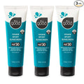 All Good Travel-Sized Sport Face & Body Sunscreen Lotion - TSA-Friendly, Camping, Backpacking - UVA/UVB Broad Spectrum SPF 30+, Water Resistant (1 oz)(3-Pack)
