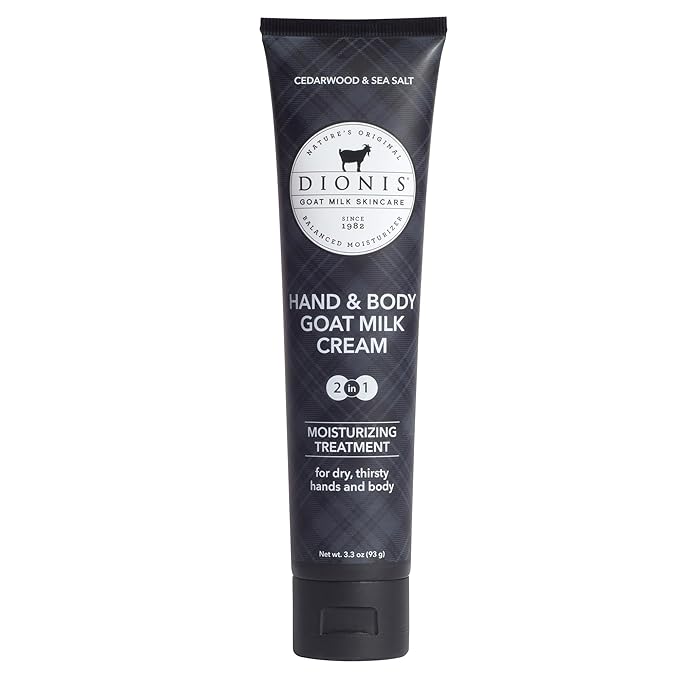 Dionis Goat Milk Hand & Body Cream Cedarwood & Sea Salt 3.3oz (Pack of 1)