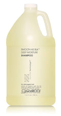 GIOVANNI Eco Chic Smooth as Silk Deep Moisture Shampoo - Apple + Aloe Extracts, Calms Frizz, Detangles, Wash & Go, Lauryl & Laureth Sulfate Free, Paraben Free, Color Safe - 128 oz