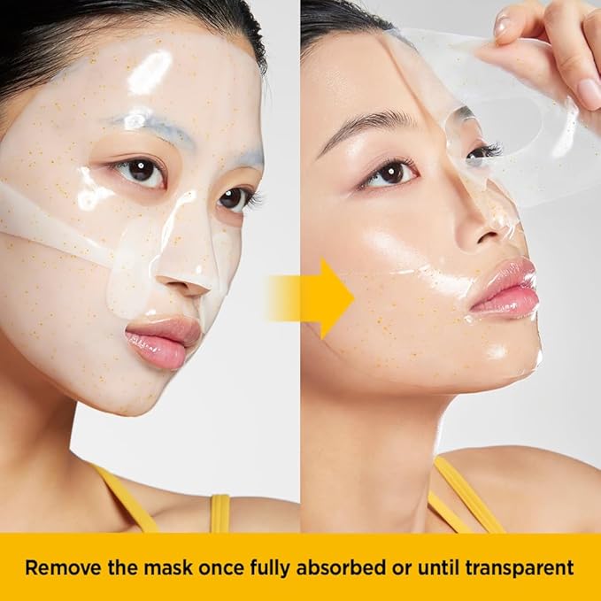 Primera (PRMR Vitatinol Serum Gel Mask- Overnight Melting Masks, for Collagen Synthesis with Vitamin C & Retinol, Masks for face, Hydrating, Hydrogel Maskset 34g x 10EA